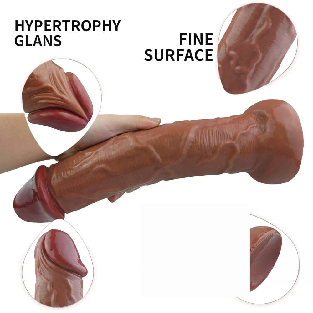 12.3in Lifelike Long Strong Dildo With Powerful Sucker