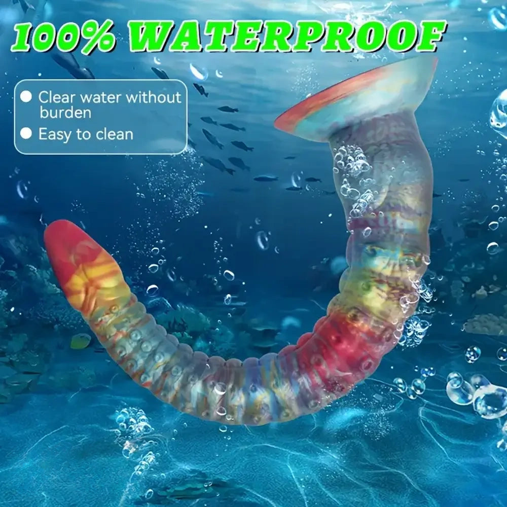 12.41in 16.81in Octopus Silicone Long Soft Liquid Soft Cock Big Dildo
