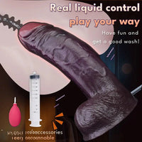 12.44in Dual Density Ejaculating Big Real Dildo Realistic Wide Penis Cock