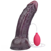 12.44in Dual Density Ejaculating Big Real Dildo Realistic Wide Penis Cock