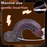 12.44in Dual Density Ejaculating Big Real Dildo Realistic Wide Penis Cock