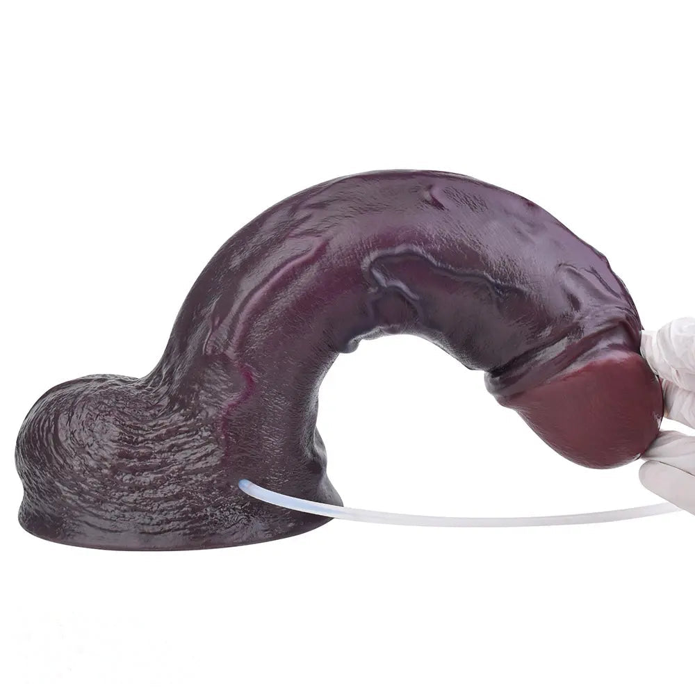12.44in Dual Density Ejaculating Big Real Dildo Realistic Wide Penis Cock
