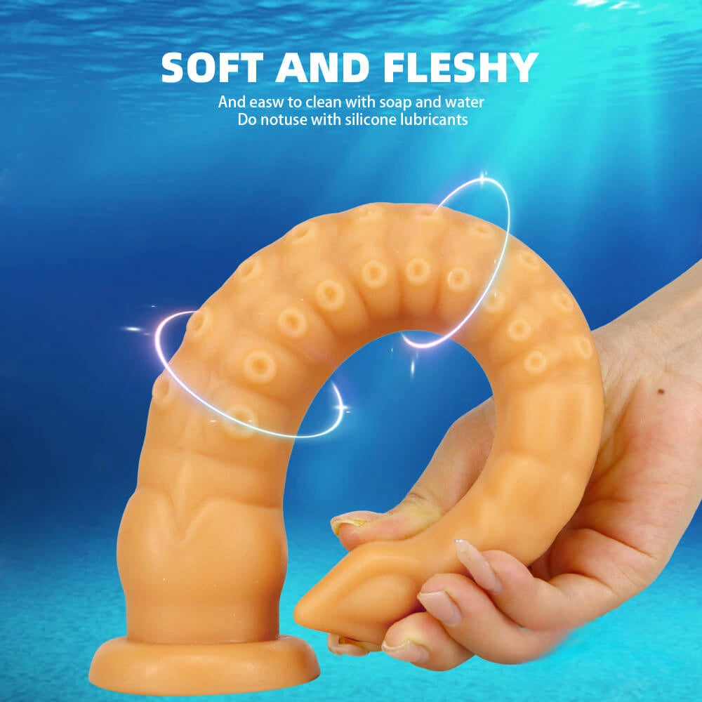 12.4in Women Masturbation Fantasy Long Octopus Tentacle Dildo