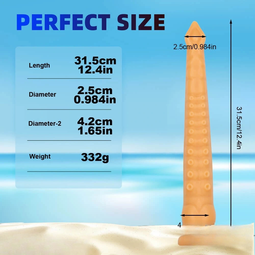 12.4in Women Masturbation Fantasy Long Octopus Tentacle Dildo