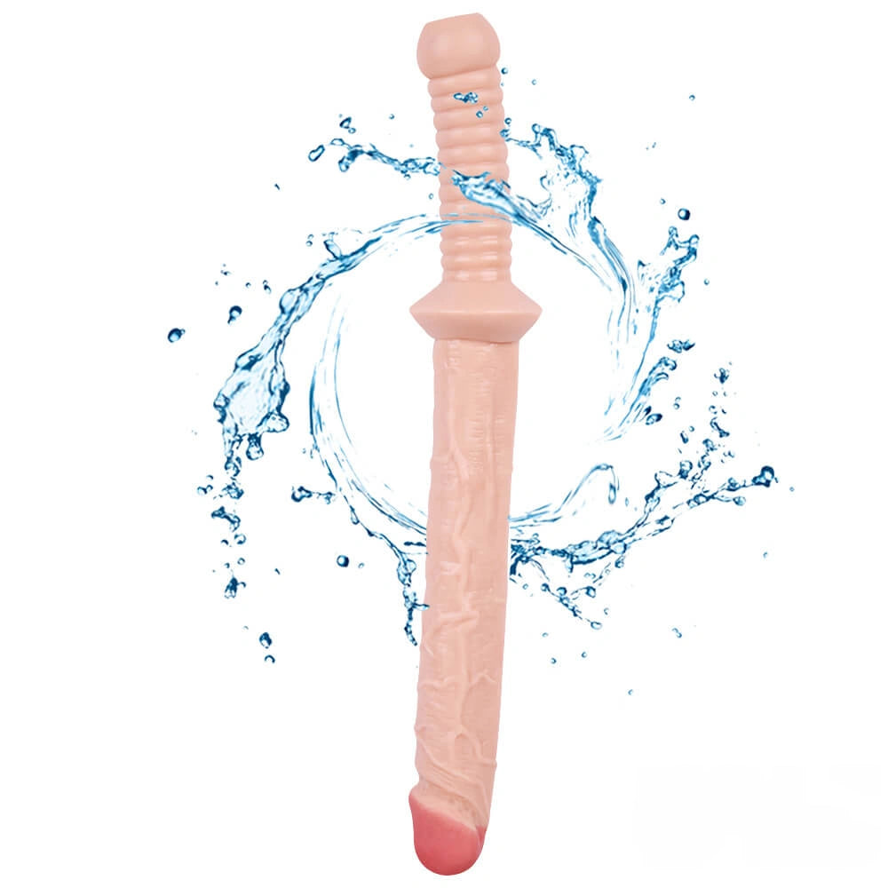 12.59in 15.35in Unique Sword Dildo Toy With Long Handle