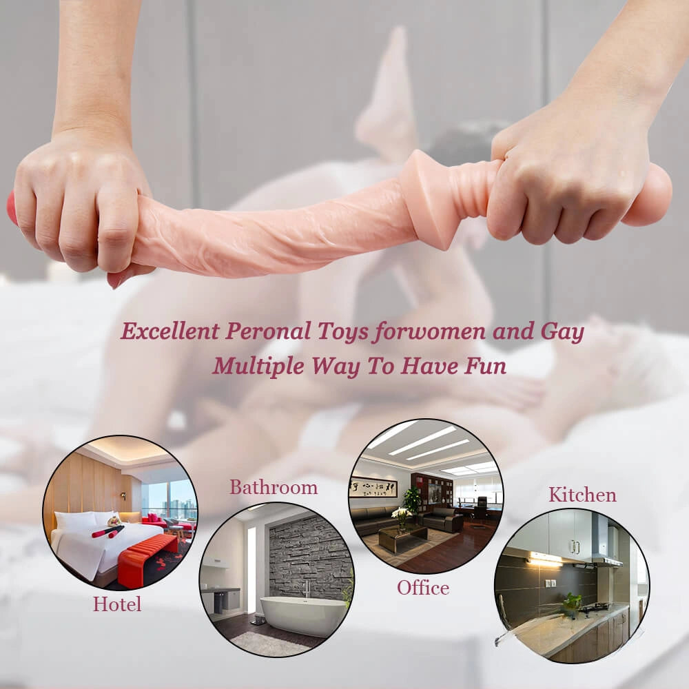12.59in 15.35in Unique Sword Dildo Toy With Long Handle
