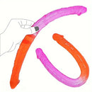 12.59in 16.92in Two-color Double Penetration Big Long Dildo For Anus