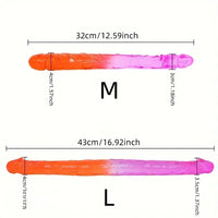 12.59in 16.92in Two-color Double Penetration Big Long Dildo For Anus