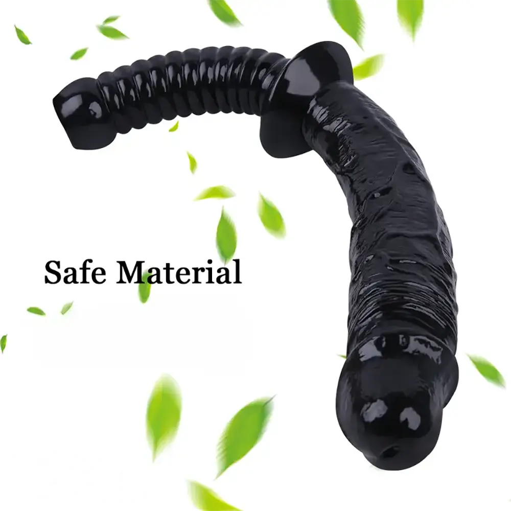 12.59in Extra Large Dual-Headed Handheld Solid Color Realistic Dildo