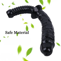 12.59in Extra Large Dual-Headed Handheld Solid Color Realistic Dildo