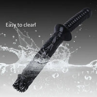 12.59in Extra Large Dual-Headed Handheld Solid Color Realistic Dildo