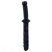 12.59in Extra Large Dual-Headed Handheld Solid Color Realistic Dildo