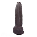 12.59in Fine Texture Real Skin Dual Density Soft Curved Dildo Adult Product