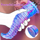 12.59in Monster Silicone Thick Tapered Head Raised Ridge Big Dildo
