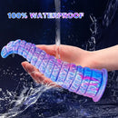 12.59in Monster Silicone Thick Tapered Head Raised Ridge Big Dildo