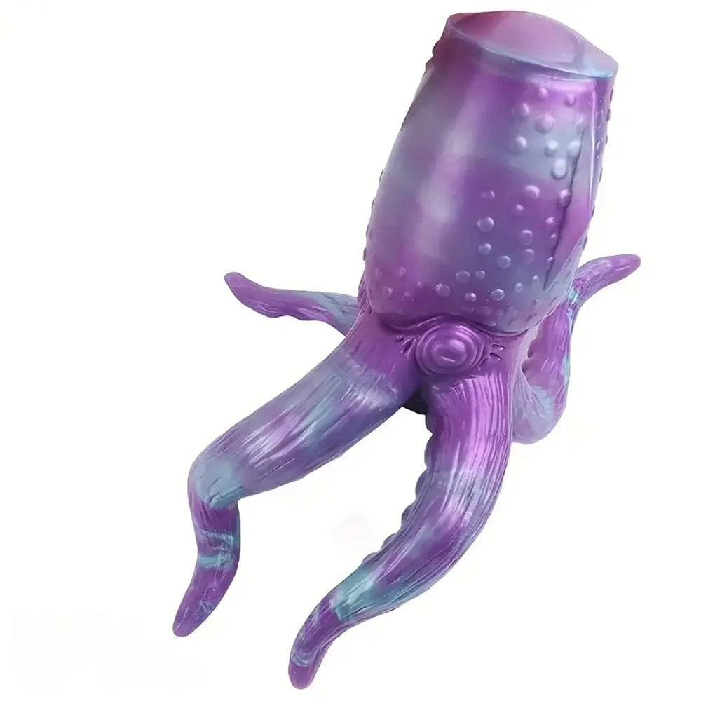 12.59in Octopus Anal Plug Silicone Tentacle Big Dildo Soft Masturbator