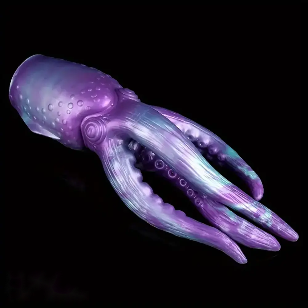 12.59in Octopus Anal Plug Silicone Tentacle Big Dildo Soft Masturbator