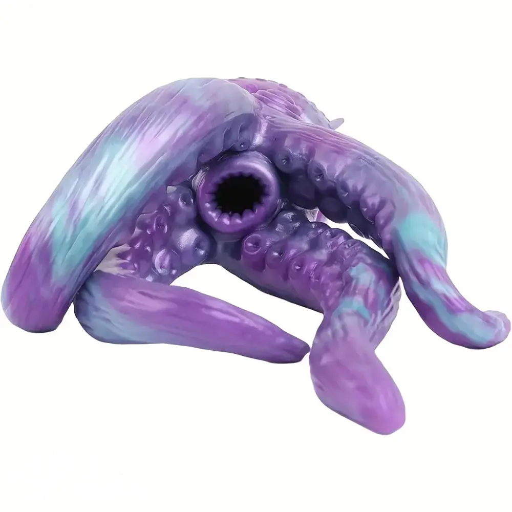 12.59in Octopus Anal Plug Silicone Tentacle Big Dildo Soft Masturbator