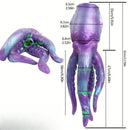 12.59in Octopus Anal Plug Silicone Tentacle Big Dildo Soft Masturbator