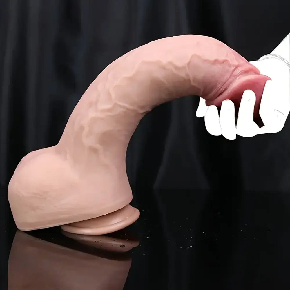 12.59in Realistic Dildo With Suction Cup Big Penis Women Soft Sex Toy