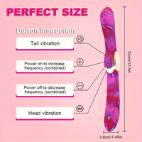 12.5in Dual Sided G-spot Dildo Big Vibrator For Women Men Couples Sex