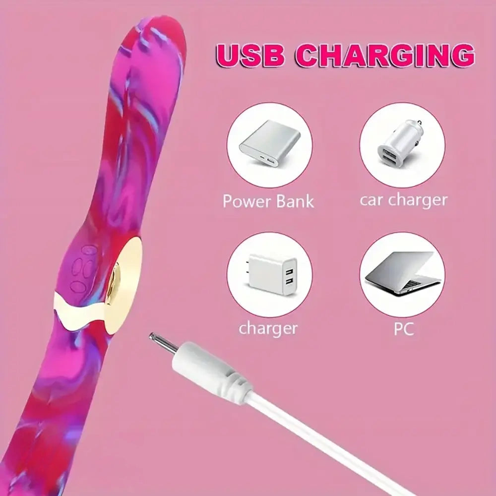 12.5in Dual Sided G-spot Dildo Big Vibrator For Women Men Couples Sex