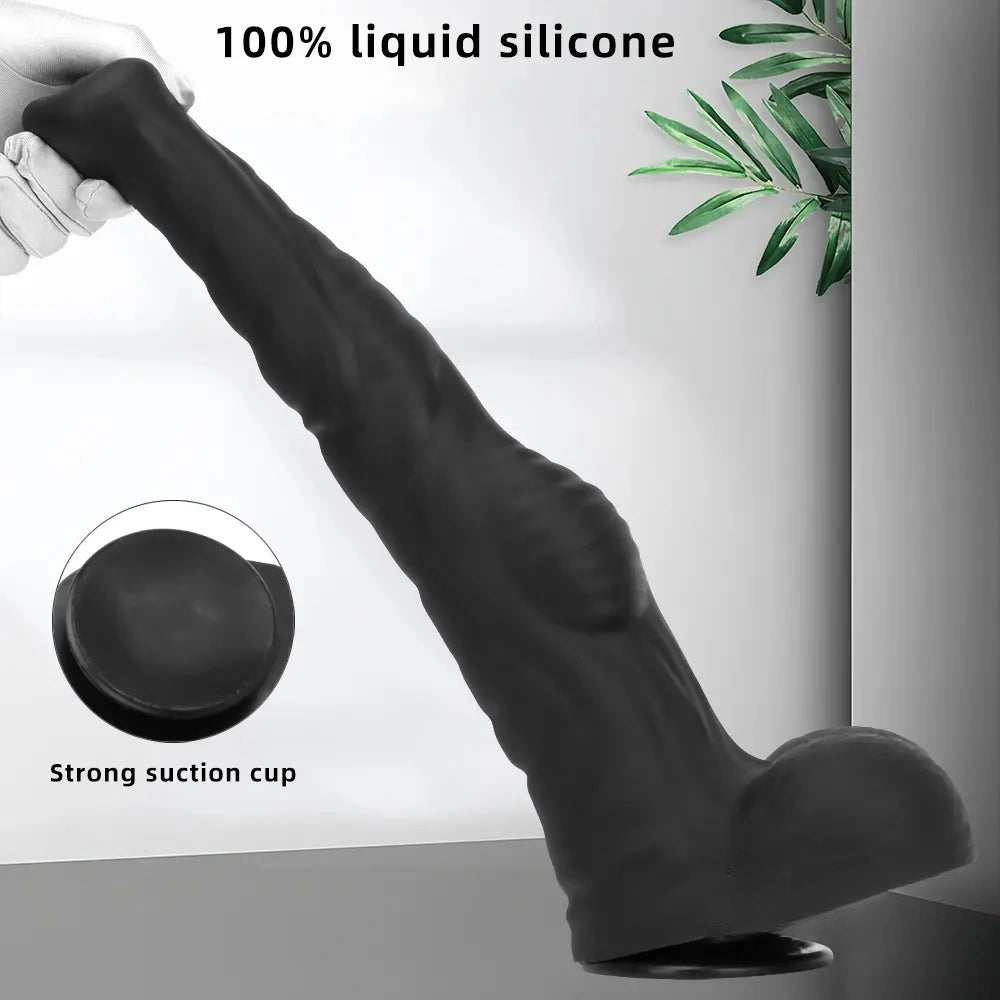 12.61in 14.17in 16in Super Huge Long Silicone Soft Horse Cock Dildo