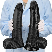 12.6in 14.17in Super Large Long Thick Black Real Anal Dildo For Adults