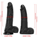 12.6in 14.17in Super Large Long Thick Black Real Anal Dildo For Adults