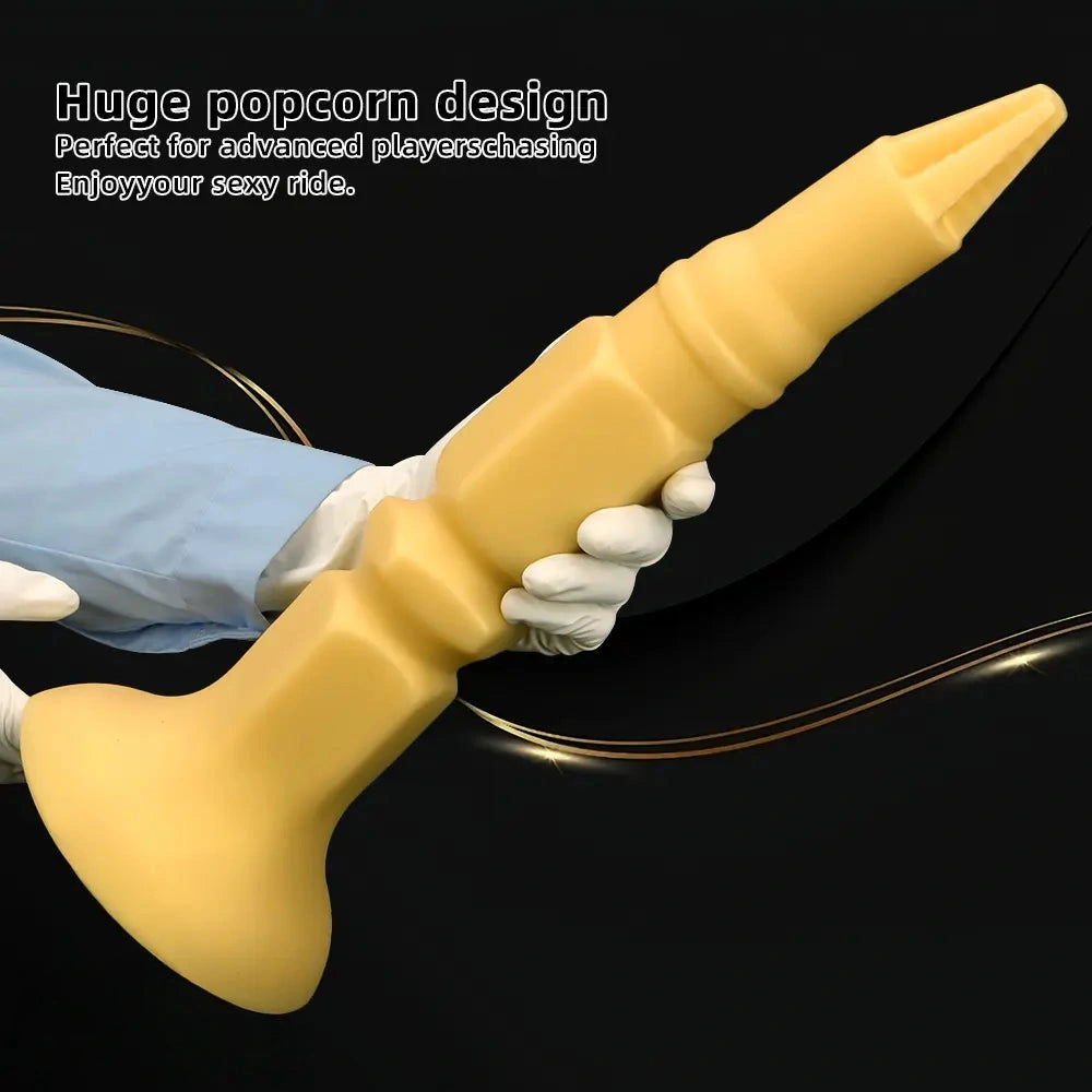 12.6in 14.56in 17.71in Pointed Tip Huge Long Silicone Soft Butt Plug Dildo