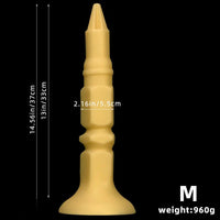 12.6in 14.56in 17.71in Pointed Tip Huge Long Silicone Soft Butt Plug Dildo