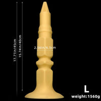 12.6in 14.56in 17.71in Pointed Tip Huge Long Silicone Soft Butt Plug Dildo