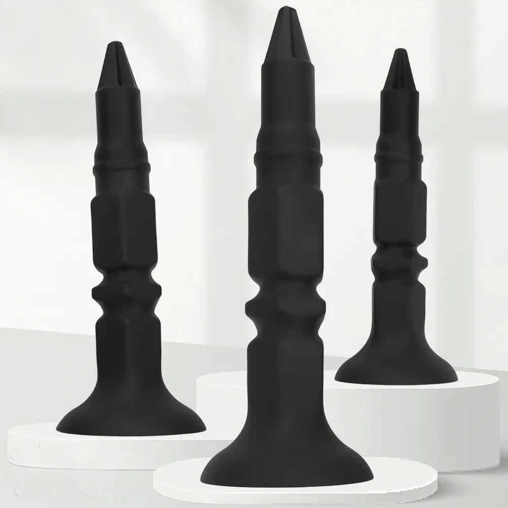 12.6in 14.56in 17.71in Pointed Tip Huge Long Silicone Soft Butt Plug Dildo
