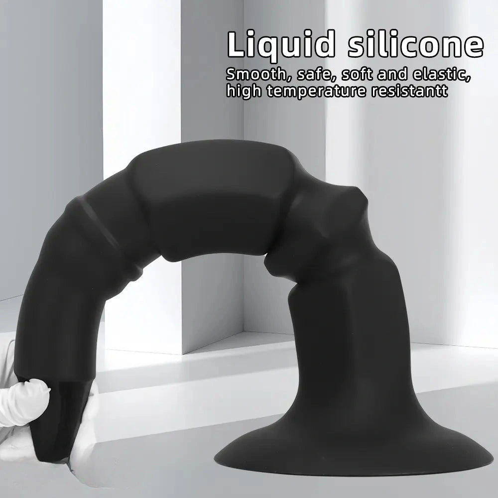 12.6in 14.56in 17.71in Pointed Tip Huge Long Silicone Soft Butt Plug Dildo