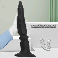 12.6in 14.56in 17.71in Pointed Tip Huge Long Silicone Soft Butt Plug Dildo