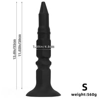 12.6in 14.56in 17.71in Pointed Tip Huge Long Silicone Soft Butt Plug Dildo