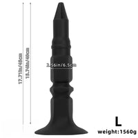 12.6in 14.56in 17.71in Pointed Tip Huge Long Silicone Soft Butt Plug Dildo