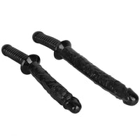 12.6in 15.15in Big PVC Sword Dildo With handle Anal Masturbator For Men