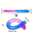 12.6in 17.32in Gradient Color Big Double Heads Dildo For G-Spot Vaginal Sex