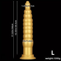 12.6in 17.32in Long Huge Silicone Anal Plug Dildo For Prostate Massage