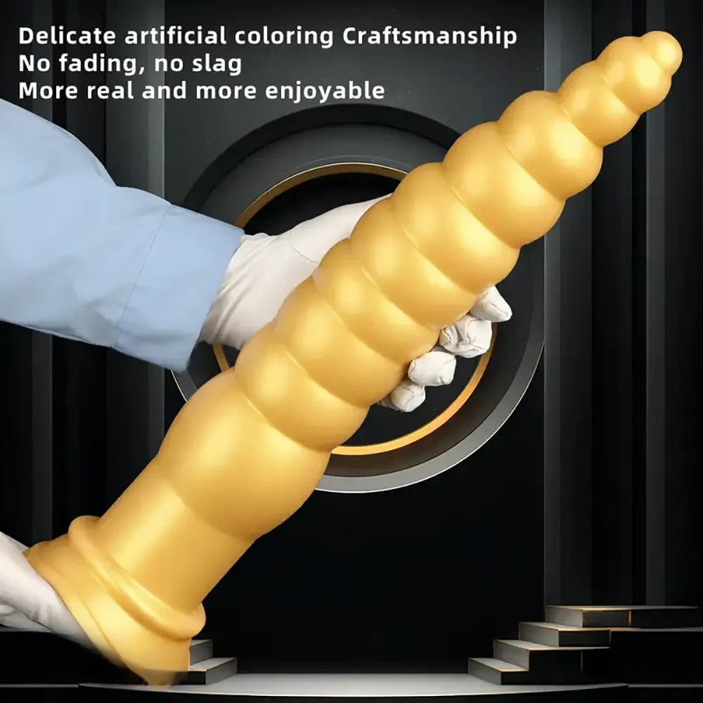 12.6in 17.32in Long Huge Silicone Anal Plug Dildo For Prostate Massage