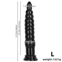 12.6in 17.32in PVC Super Long Large Thick Anal Plug Dildo Anal Torture Toy