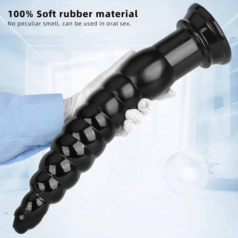 12.6in 17.32in PVC Super Long Large Thick Anal Plug Dildo Anal Torture Toy