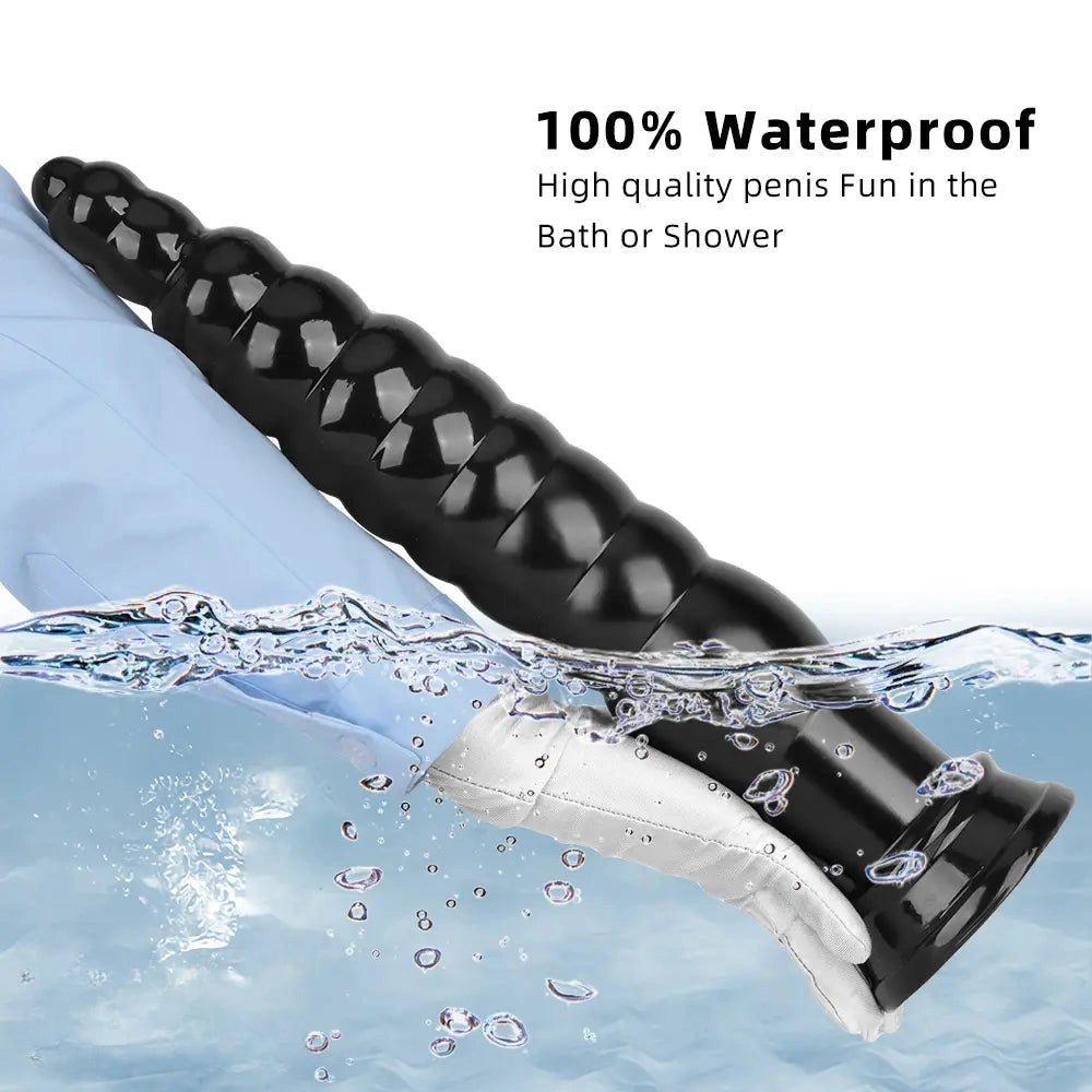12.6in 17.32in PVC Super Long Large Thick Anal Plug Dildo Anal Torture Toy