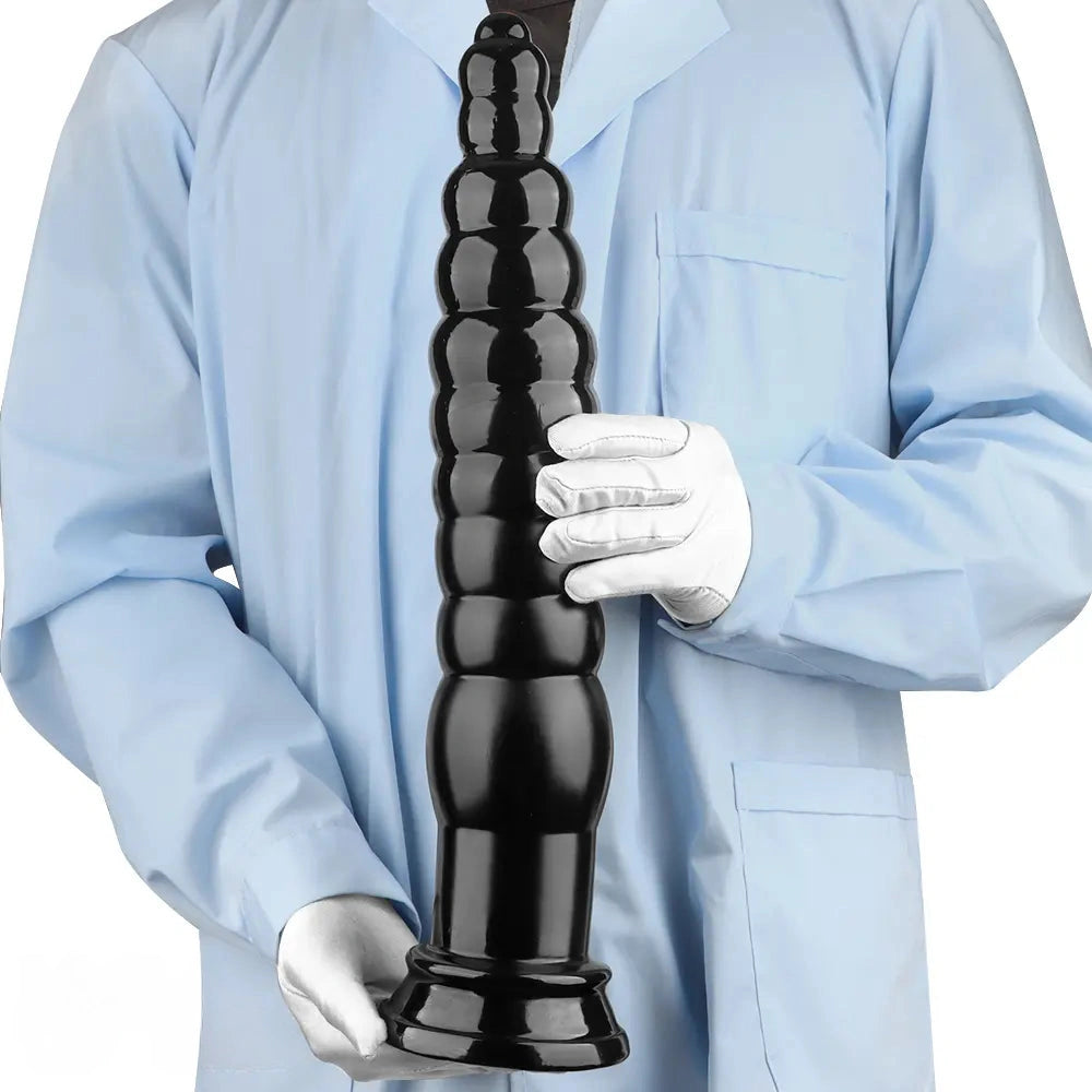 12.6in 17.32in PVC Super Long Large Thick Anal Plug Dildo Anal Torture Toy