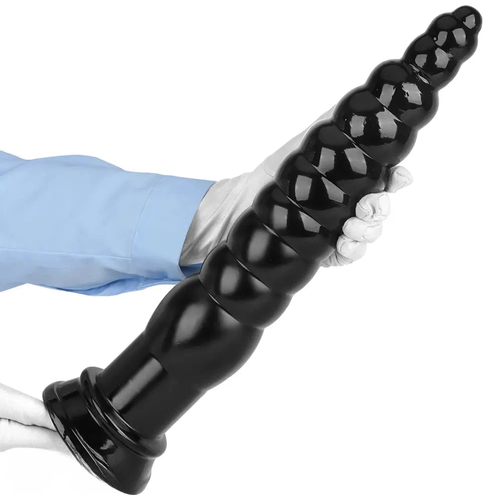 12.6in 17.32in PVC Super Long Large Thick Anal Plug Dildo Anal Torture Toy