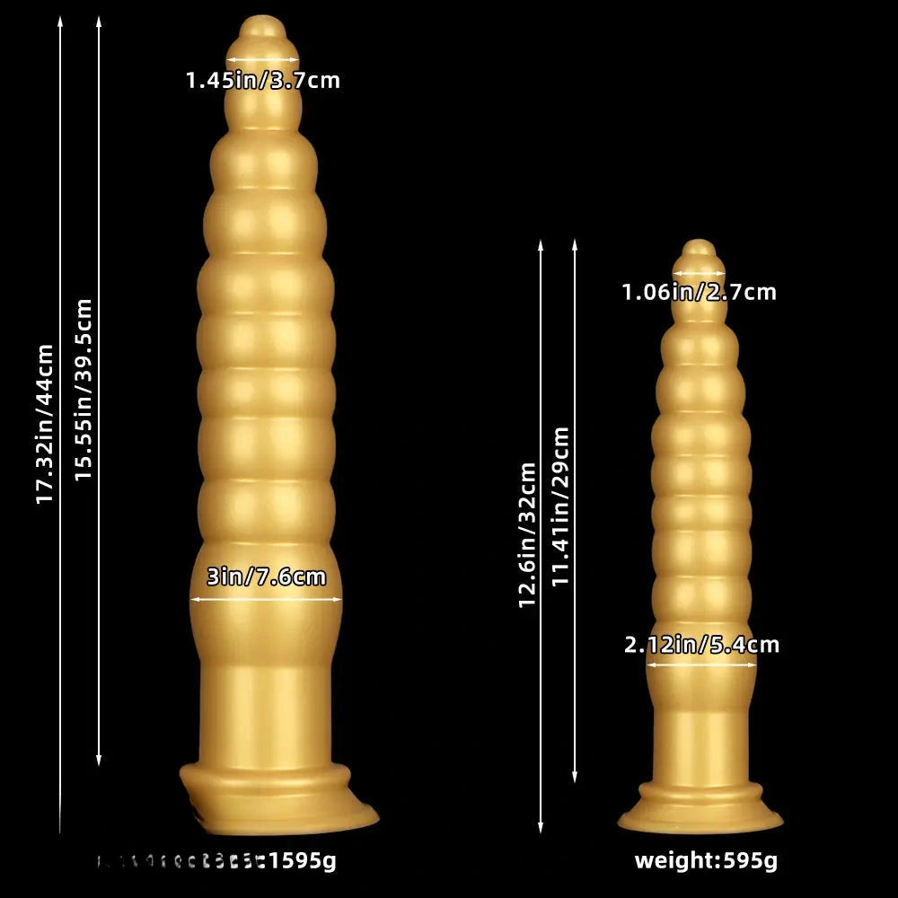 12.6in 17.32in Silicone Super Long Large Thick Anal Plug Dildo Anal Torture