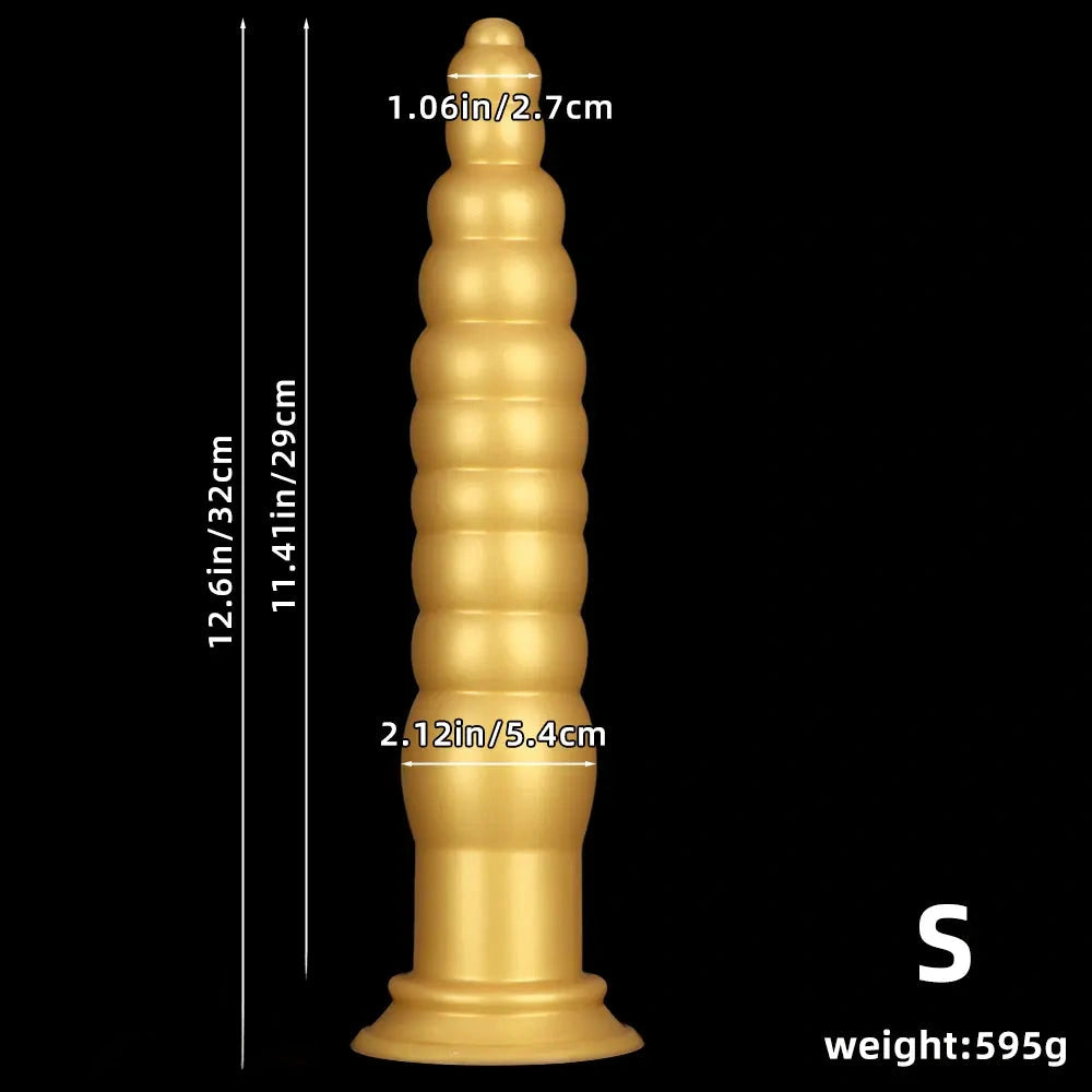 12.6in 17.32in Silicone Super Long Large Thick Anal Plug Dildo Anal Torture