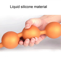 12.6in 18.9in 25.59in Long Anal Beads BDSM Tail Big Butt Plug Dildo