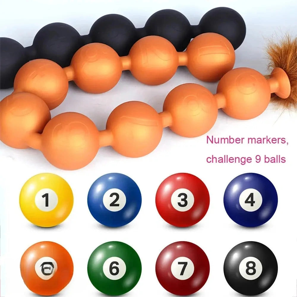 12.6in 18.9in 25.59in Long Anal Beads BDSM Tail Big Butt Plug Dildo